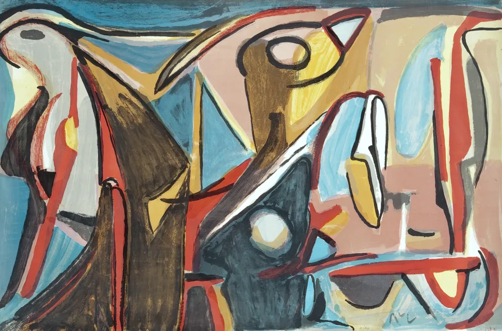 石版画 Van Velde - Eclosion 