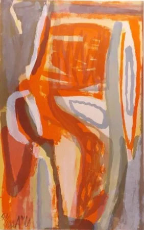 石版画 Van Velde - Ecoute 