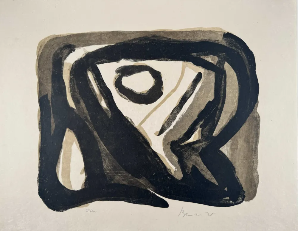 石版画 Van Velde - La chose 