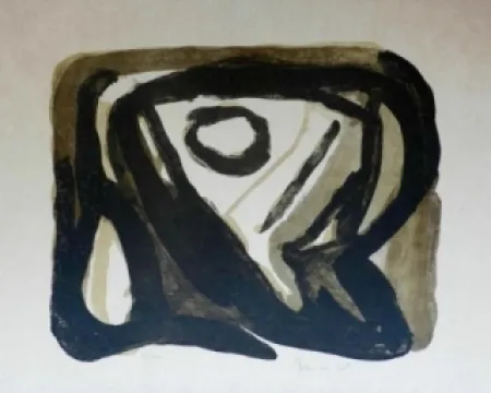 石版画 Van Velde - La chose