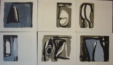 石版画 Van Velde - La folie du jour