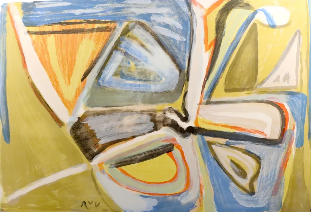 石版画 Van Velde - Le bonheur de Matisse (MP 386)