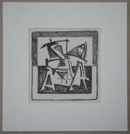 石版画 Van Velde - Le Noir est une couleur