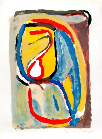 石版画 Van Velde - MATIN