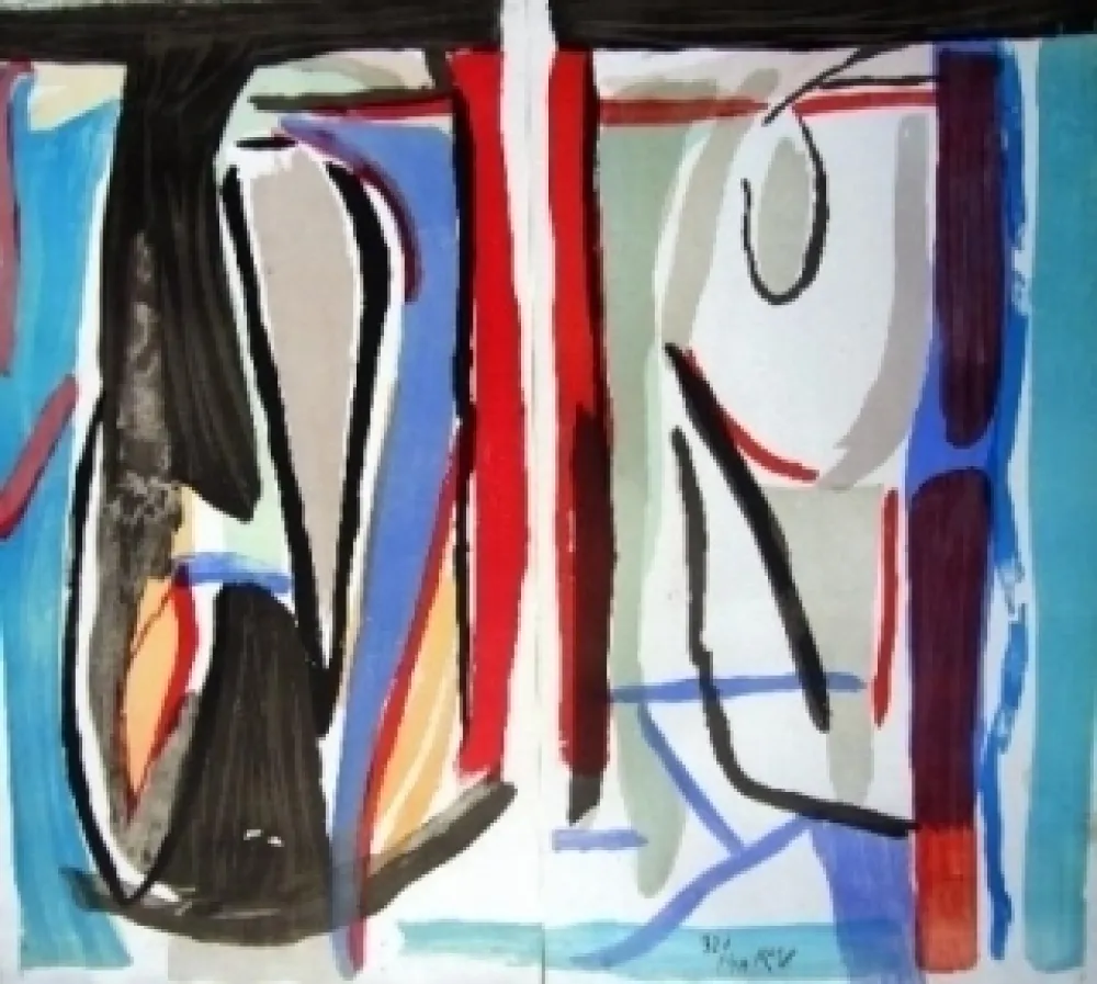 石版画 Van Velde - MMP 215 bis