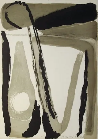 石版画 Van Velde - MP 098 L'unique