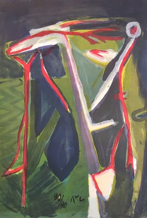 石版画 Van Velde - MP 152 - Glauque