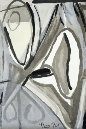 石版画 Van Velde - MP 153 - Jour gris