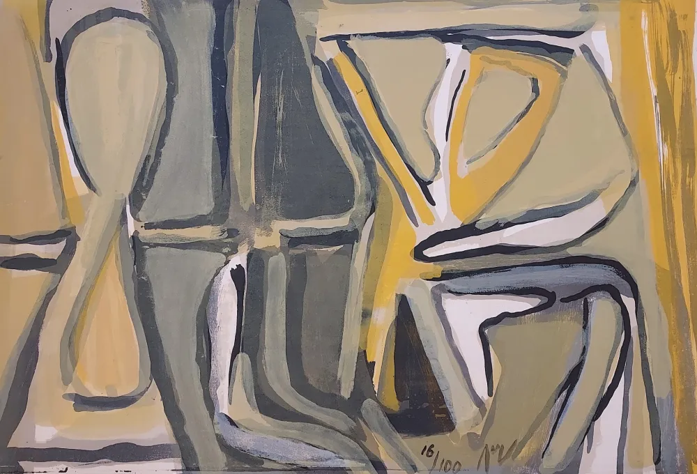 石版画 Van Velde - MP 174 - Exhalaison