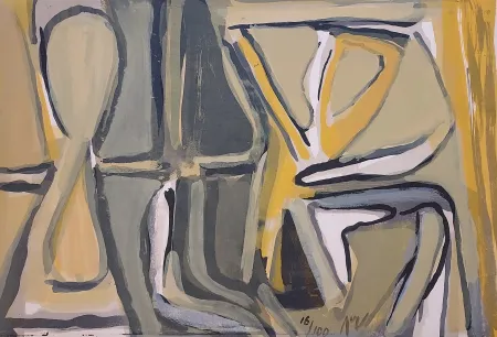 石版画 Van Velde - MP 174 - Exhalaison