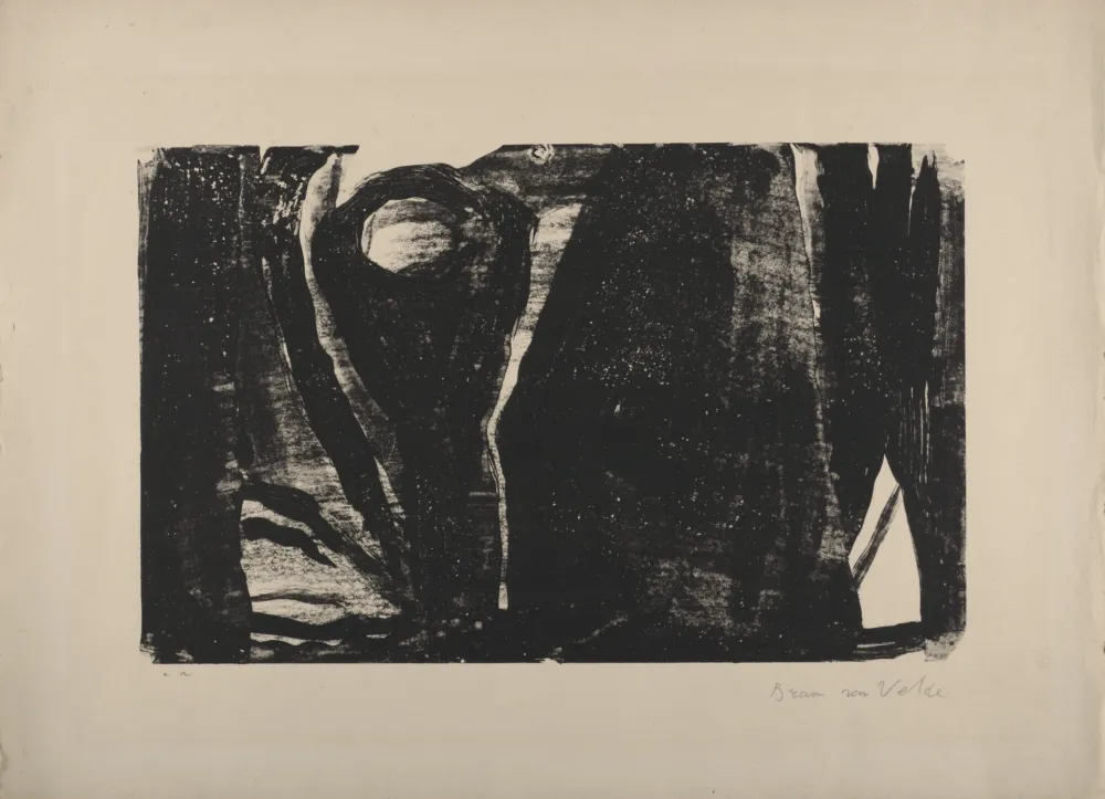 石版画 Van Velde - MP 21, 1962 - Hand-signed