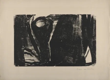 石版画 Van Velde - MP 21, 1962 - Hand-signed