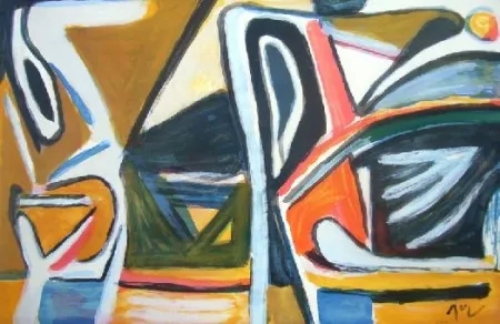 石版画 Van Velde - MP 387 - Exubérance