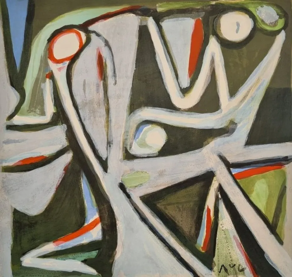 石版画 Van Velde - MP 390 - Désertique