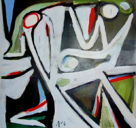 石版画 Van Velde - MP 390 - Desertique