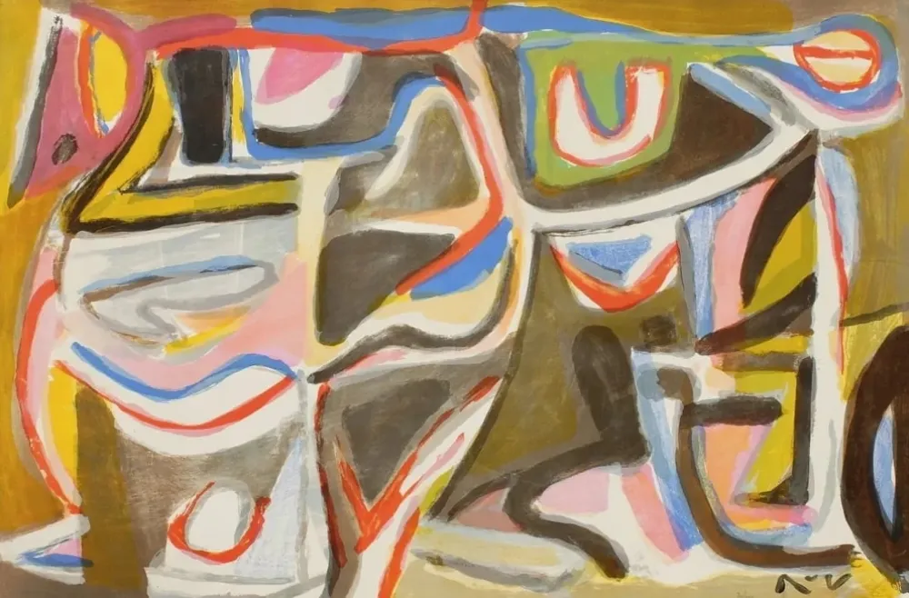 石版画 Van Velde - MP 394 - Enigme