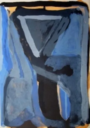 石版画 Van Velde - MP99 - pour l'Unique (Hölderlin)