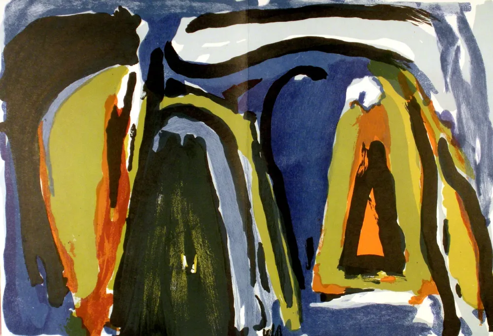 石版画 Van Velde - Payage