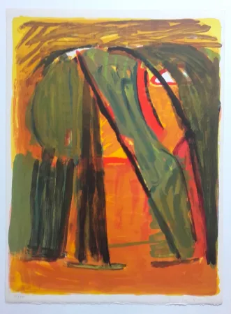 石版画 Van Velde - Paysage