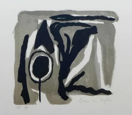 石版画 Van Velde - Pour La folie du jour