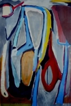 石版画 Van Velde - Recul