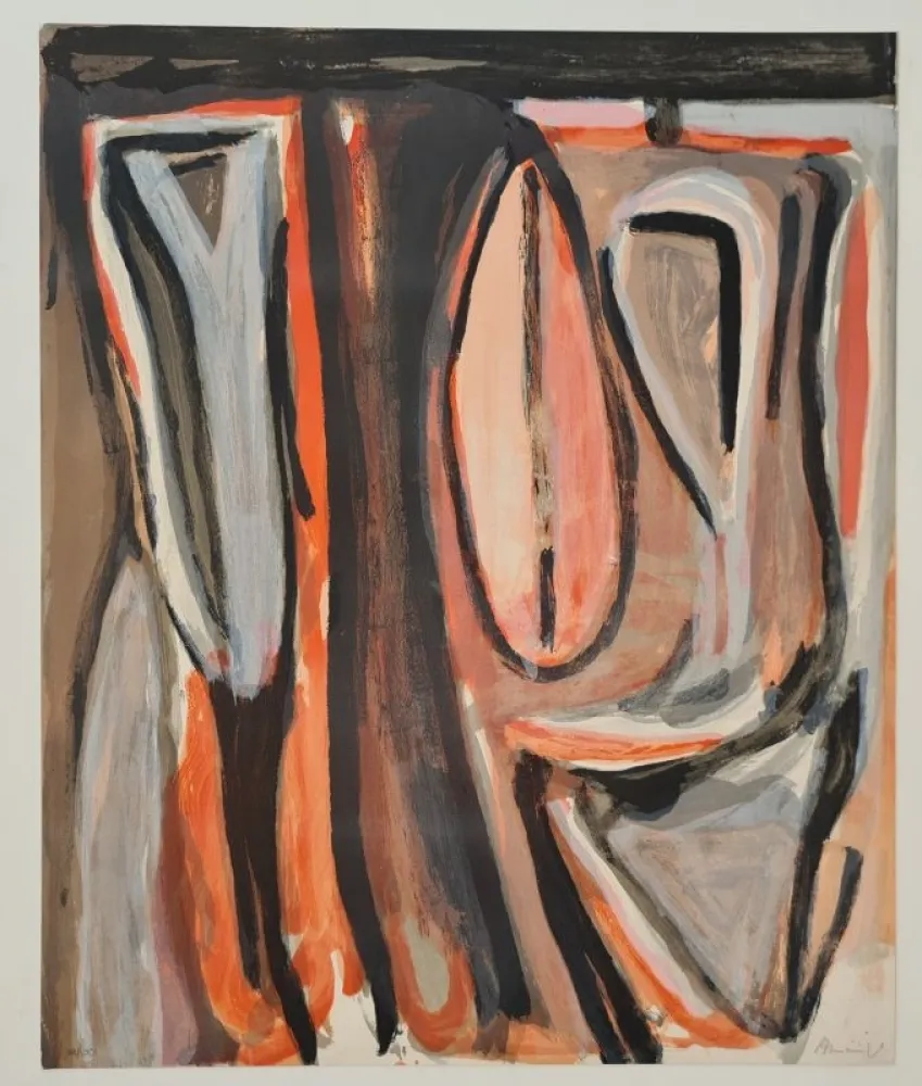 石版画 Van Velde - Sans titre