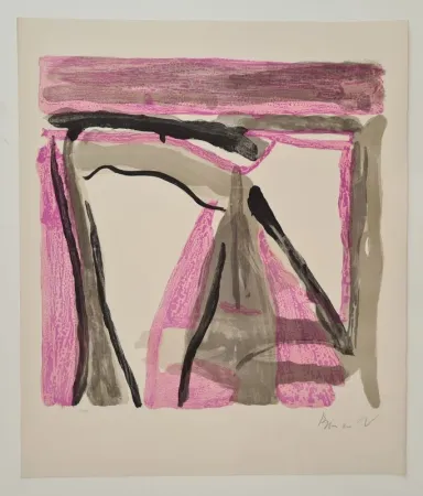 石版画 Van Velde - Sans titre