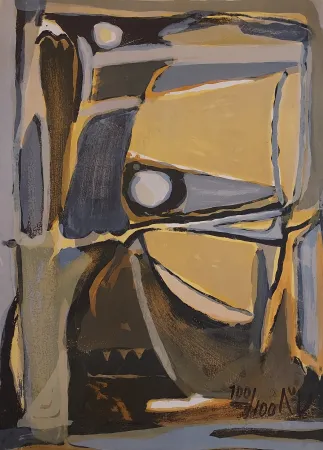 石版画 Van Velde - Sans titre