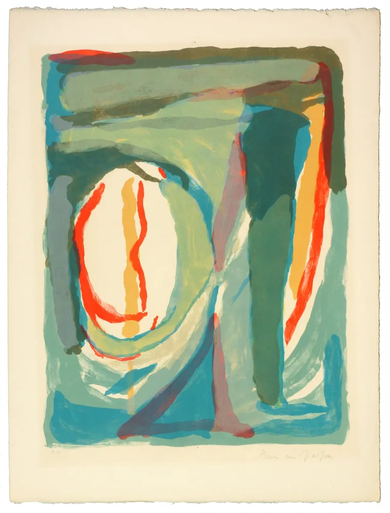 石版画 Van Velde - Sans Titre