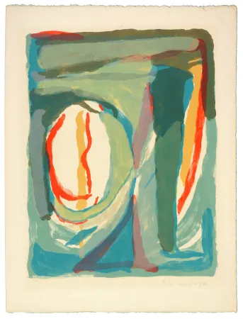 石版画 Van Velde - Sans Titre