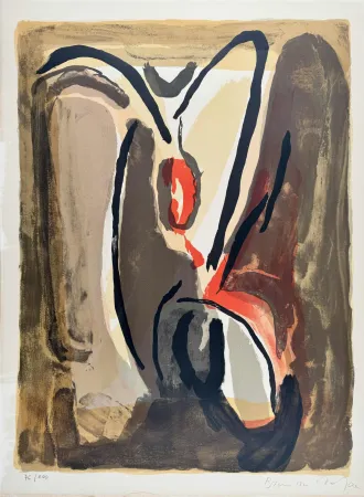 石版画 Van Velde -  Sans titre 