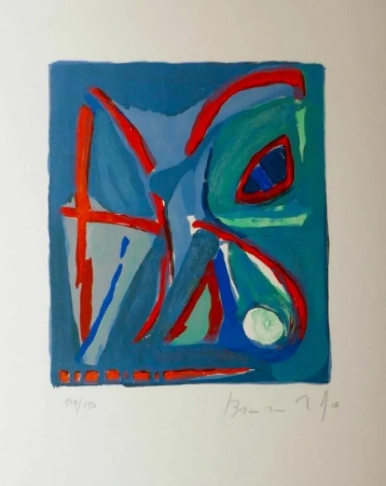 石版画 Van Velde - Sans titre