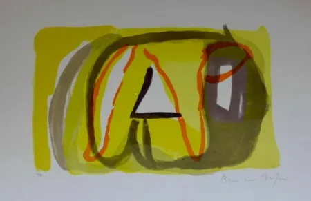 石版画 Van Velde - Sans titre