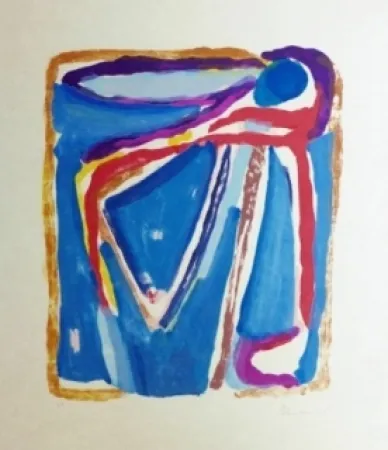 石版画 Van Velde - Sans titre