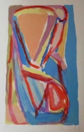 石版画 Van Velde - Sans titre