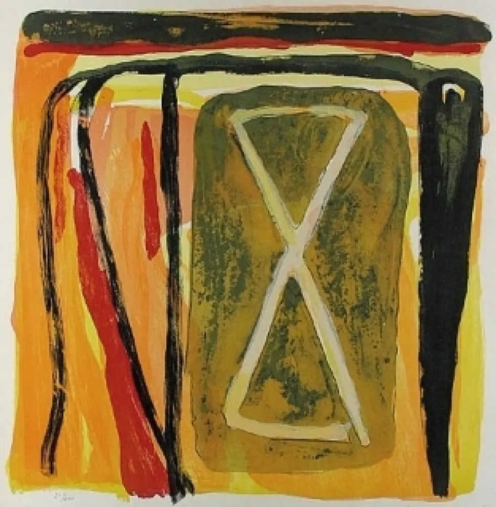 石版画 Van Velde - Sans titre