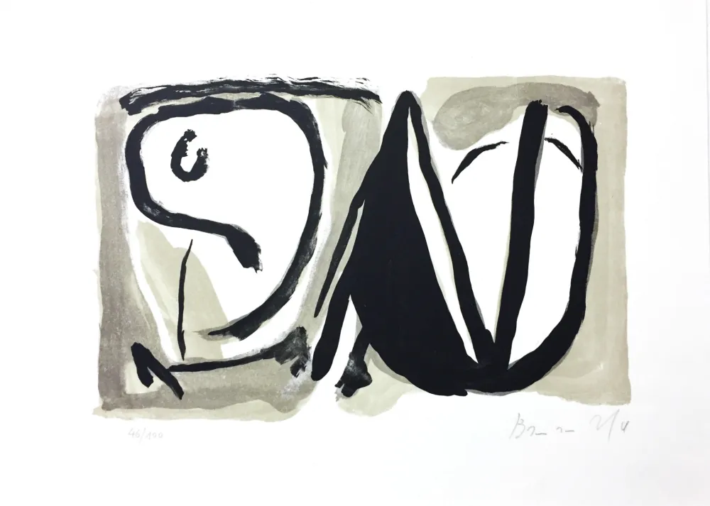 石版画 Van Velde - Sans titre