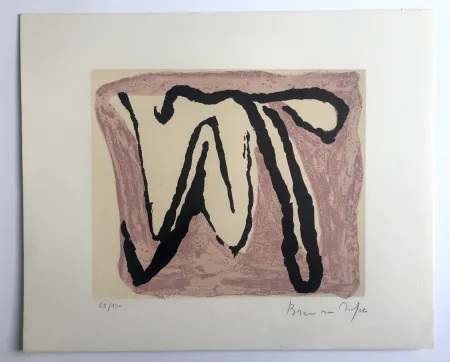 石版画 Van Velde - Sans titre (MP 83)