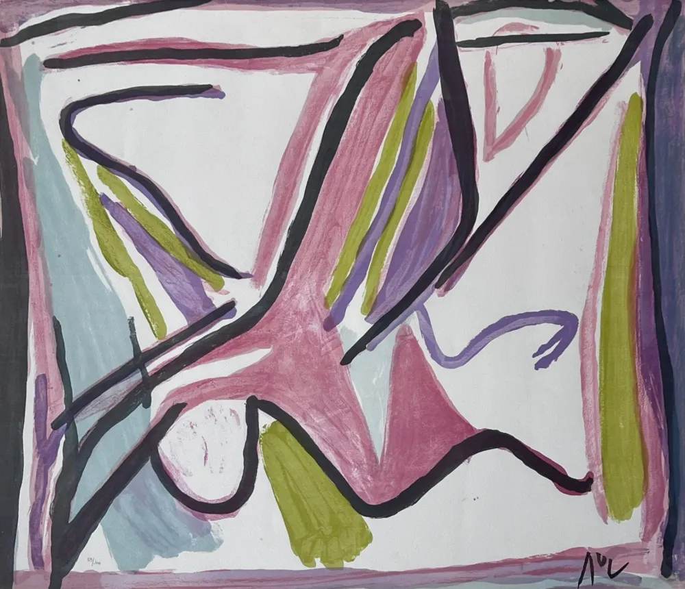 石版画 Van Velde - Séparation