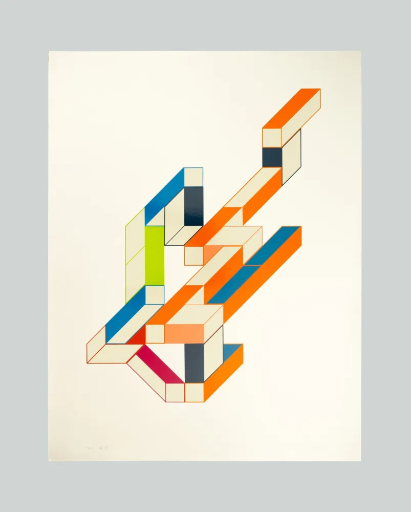 丝网印刷 Varisco - Random walks (Tav. C)