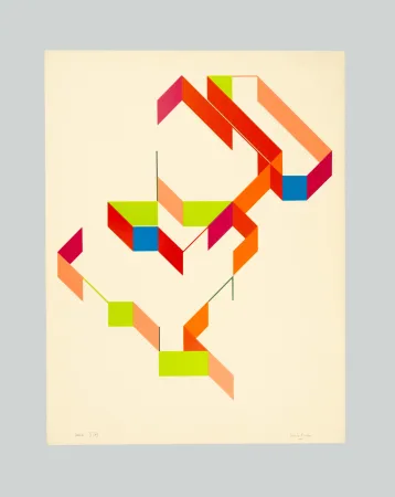 丝网印刷 Varisco - Random walks (Tav. E)