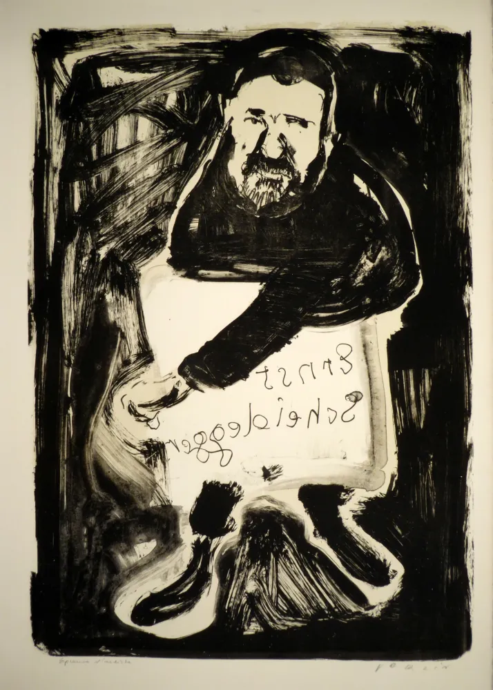 石版画 Varlin (Guggenheim, Willy) - Ernst Scheidegger