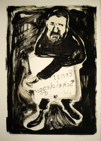 石版画 Varlin (Guggenheim, Willy) - Ernst Scheidegger