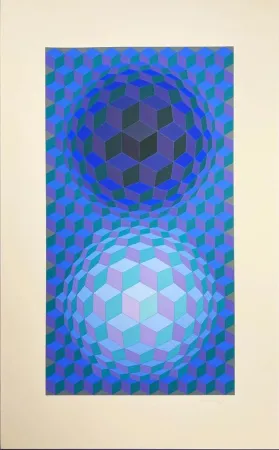 丝网印刷 Vasarely - Album Meta: Seven Plates 5