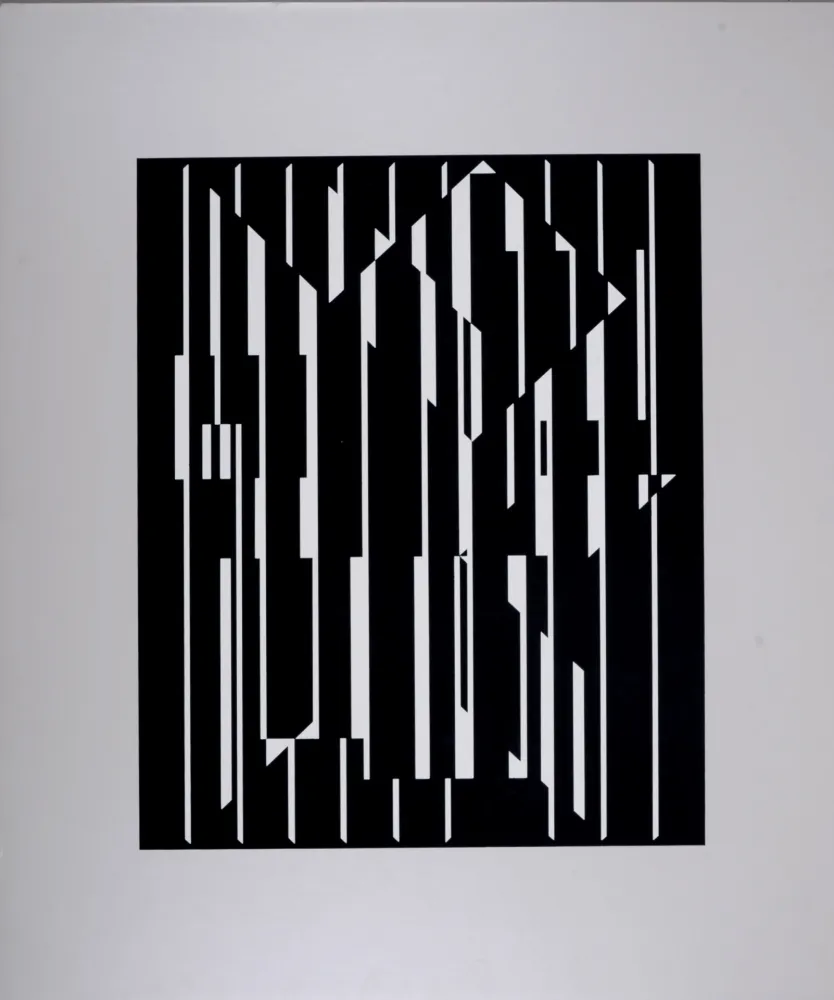 丝网印刷 Vasarely - Altair-Neg, circa 1955