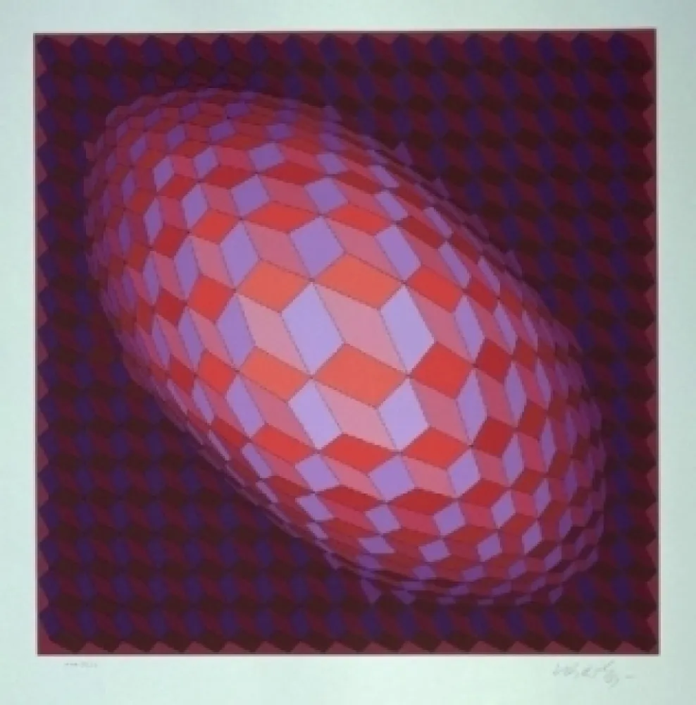 石版画 Vasarely - Andromeda