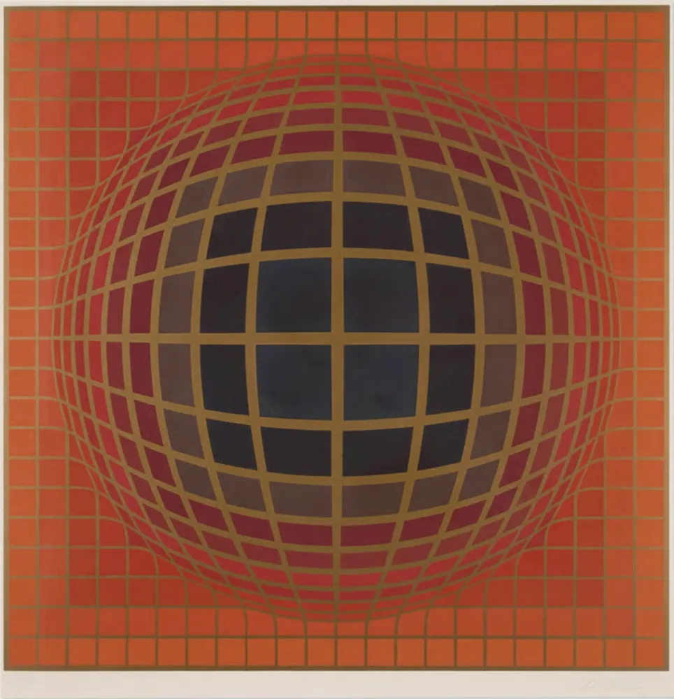 丝网印刷 Vasarely - B-Bomb-b (1)