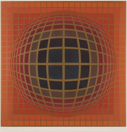 丝网印刷 Vasarely - B-Bomb-b (1)