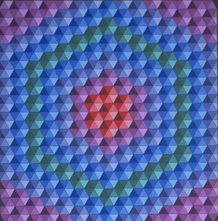 丝网印刷 Vasarely - Bilog