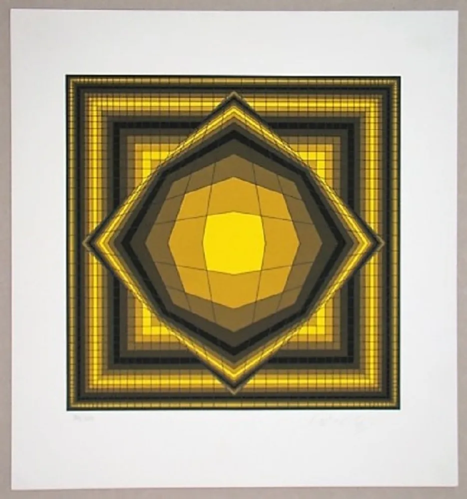 丝网印刷 Vasarely - Boréal